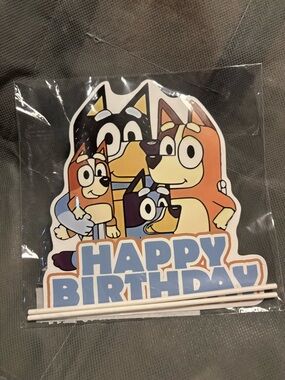 New! Bluey Cake and Cupcake toppers